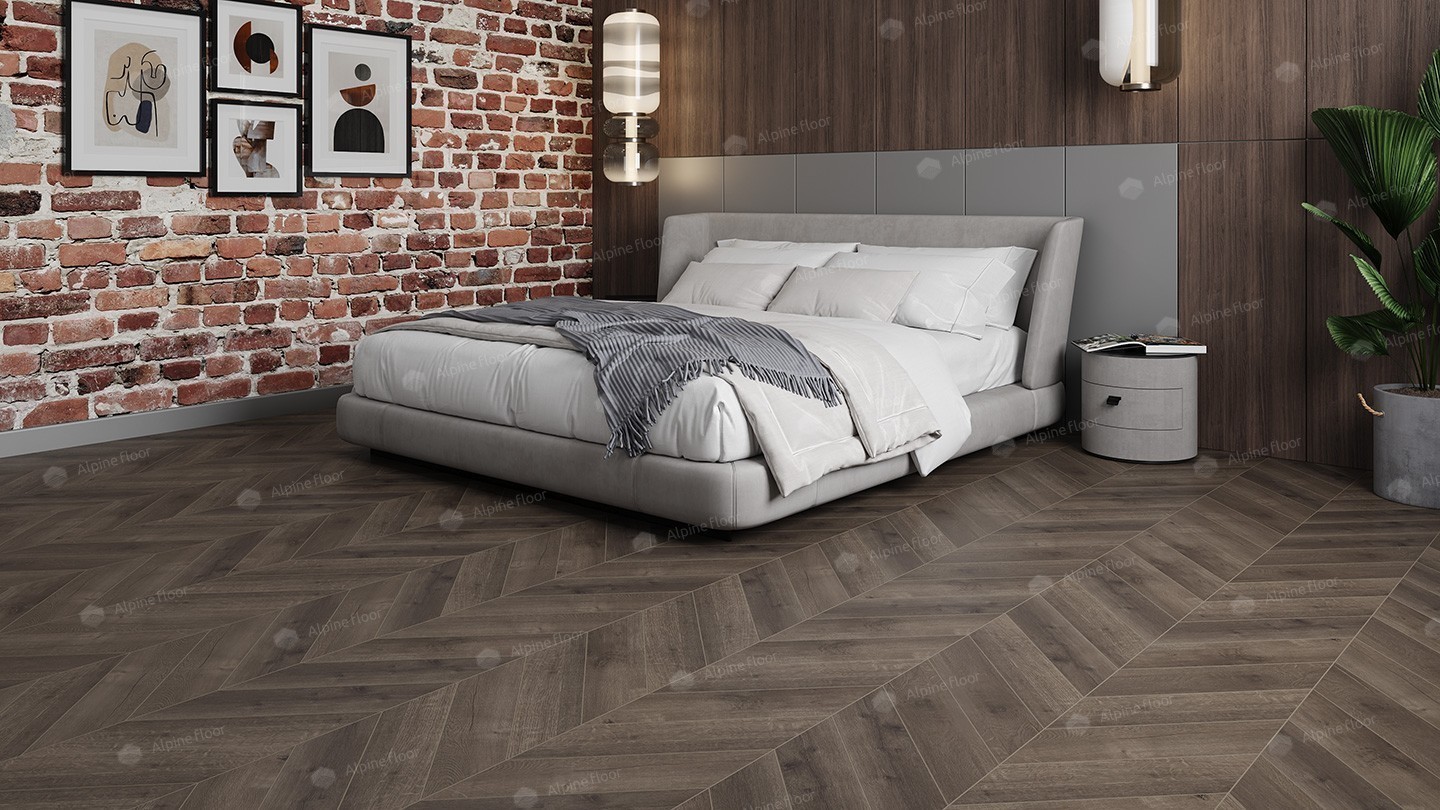 SPC Alpine Floor Chevron Alpine Дуб Антарес ECO 18-9 MC