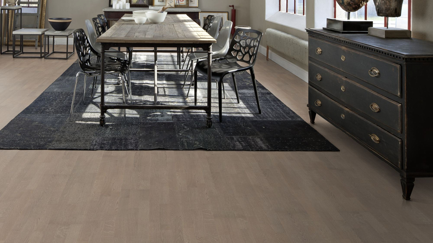 Паркетная доска Karelia светло-коричневый ДУБ SELECT SHADOW GREY 3S