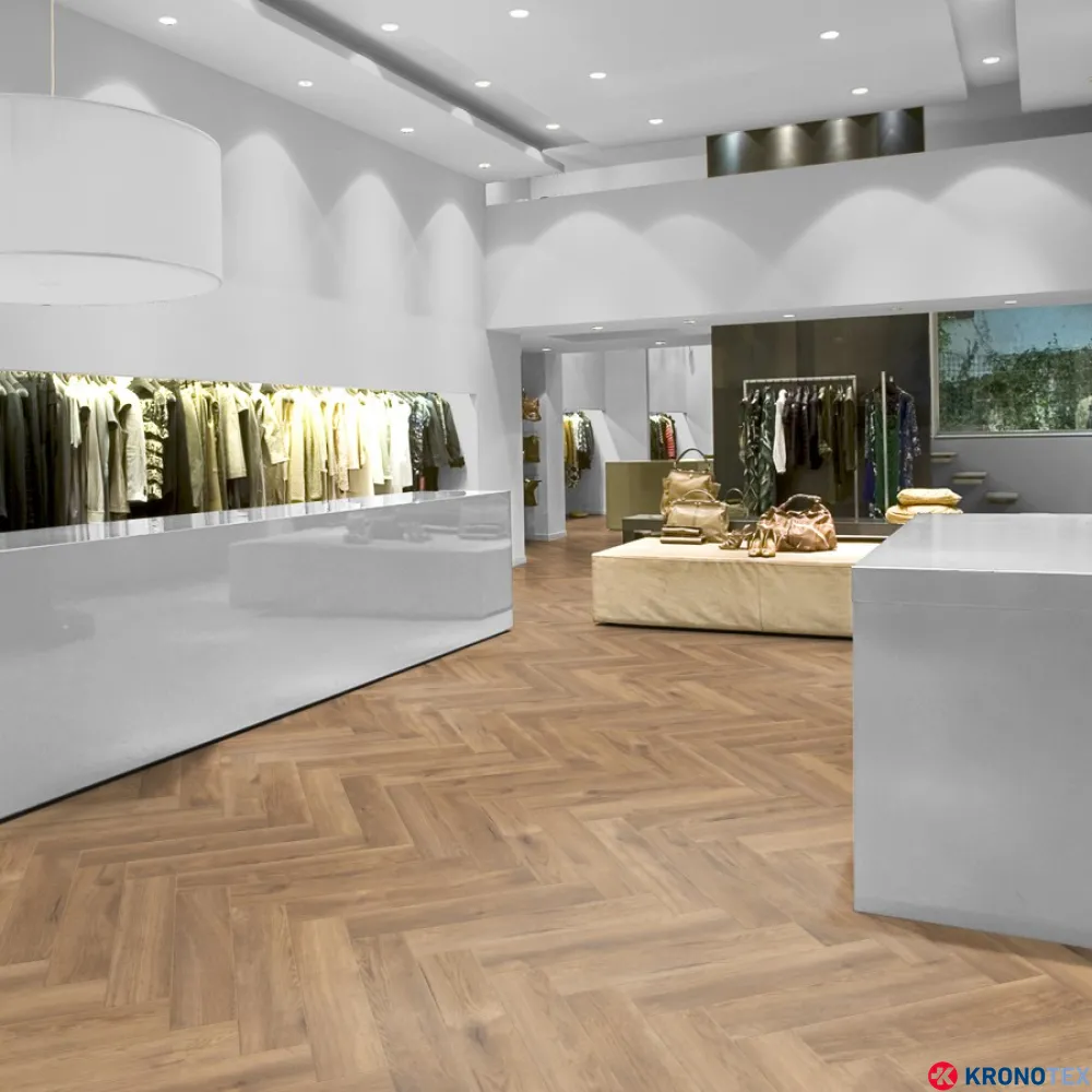 Ламинат Kronotex Herringbone Дуб Натуральный Петерсcон D4764