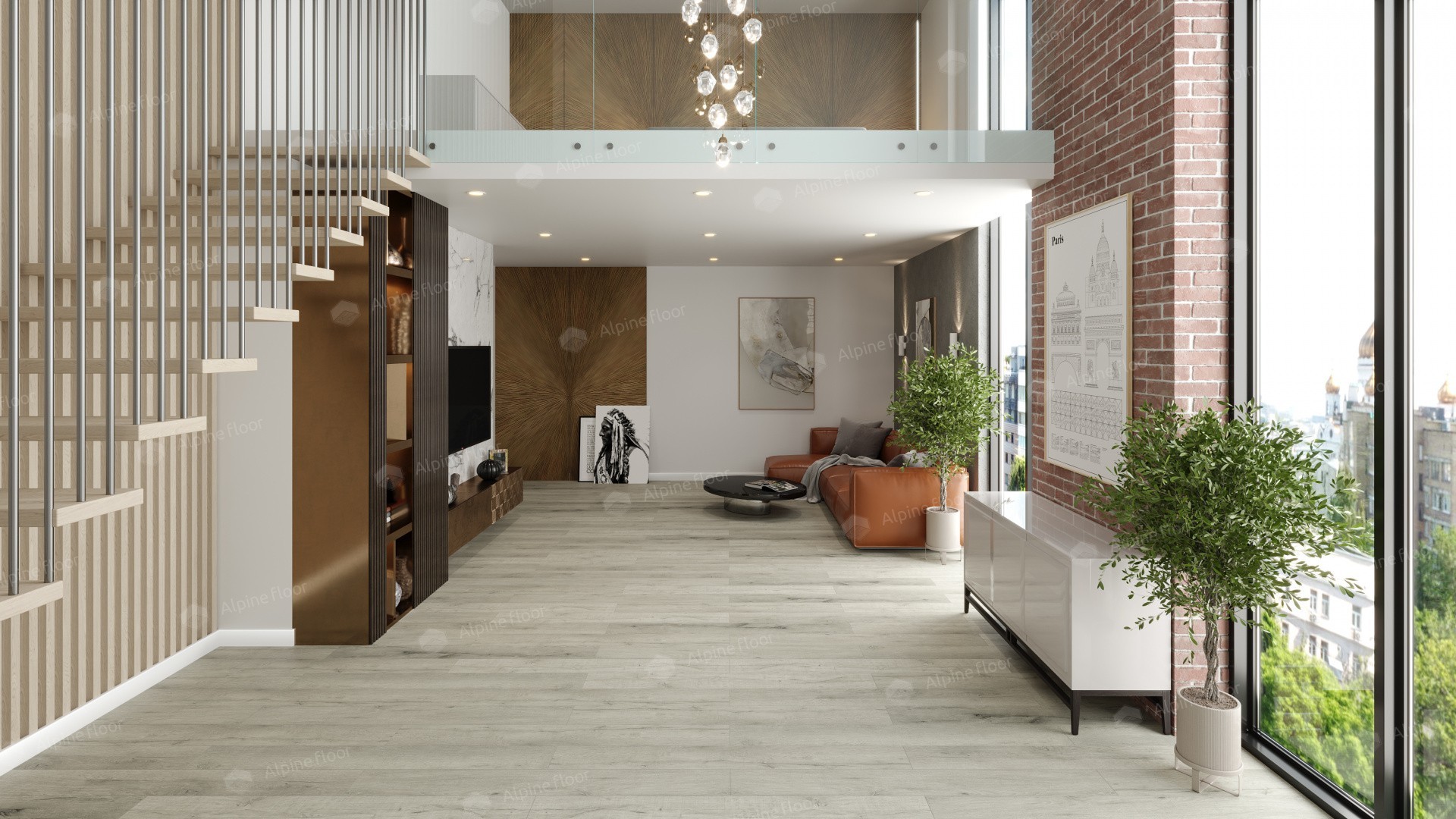 SPC Alpine Floor Premium XL Дуб серебряный ABA ECO 7-22 MC SPC Alpine Floor Premium XL Дуб серебряный ABA ECO 7-22 MC