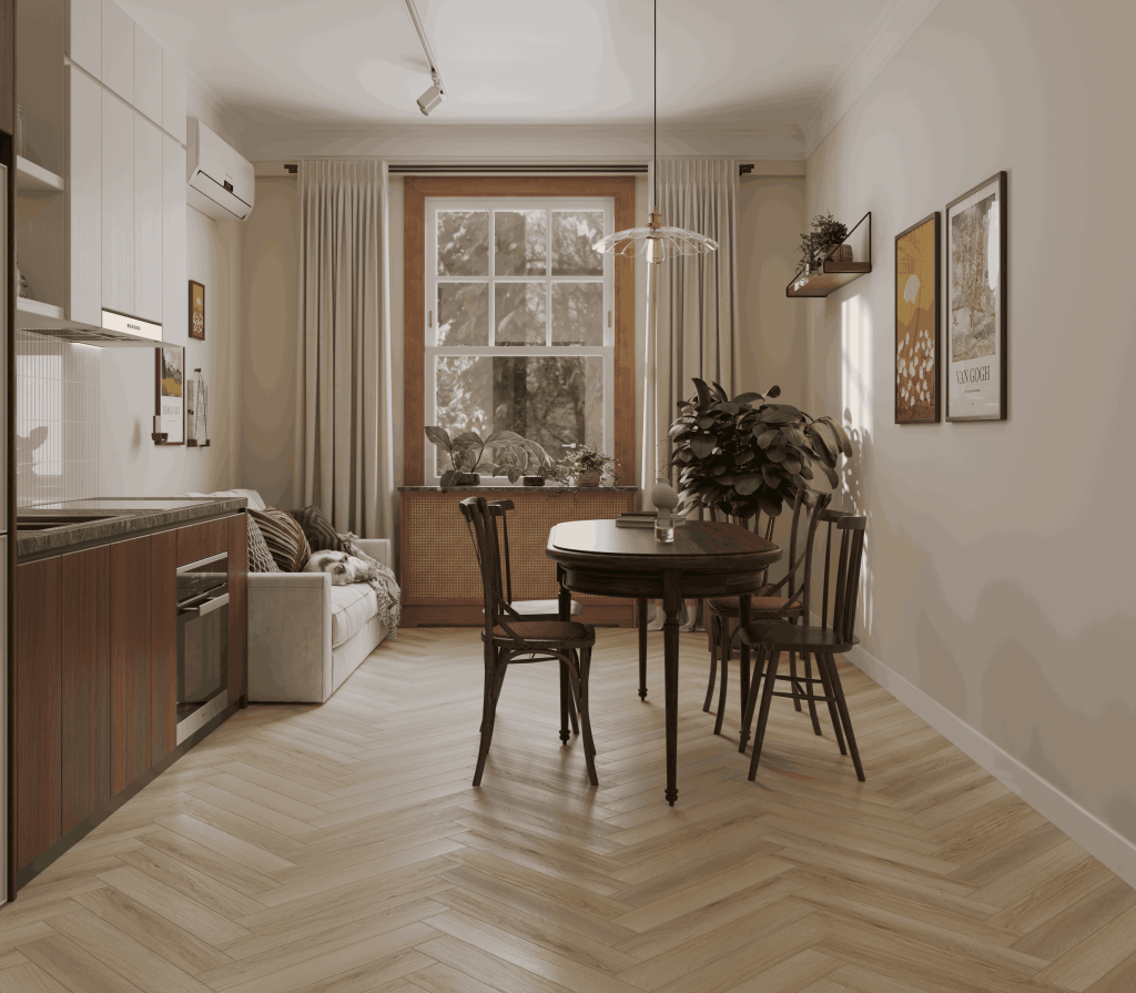 Ламинат Norland Herringbone Elegant 10 Дуб Иония LF306-33