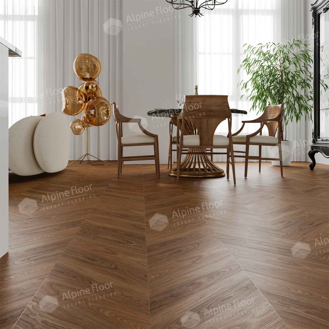 SPC Alpine Floor Chevron Alpine Орех Нойер ECO 18-22 MC