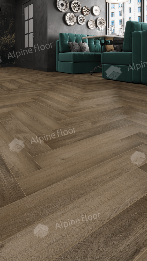 Ламинат Alpine Floor Herringbone Дуб Анжу LF102-11