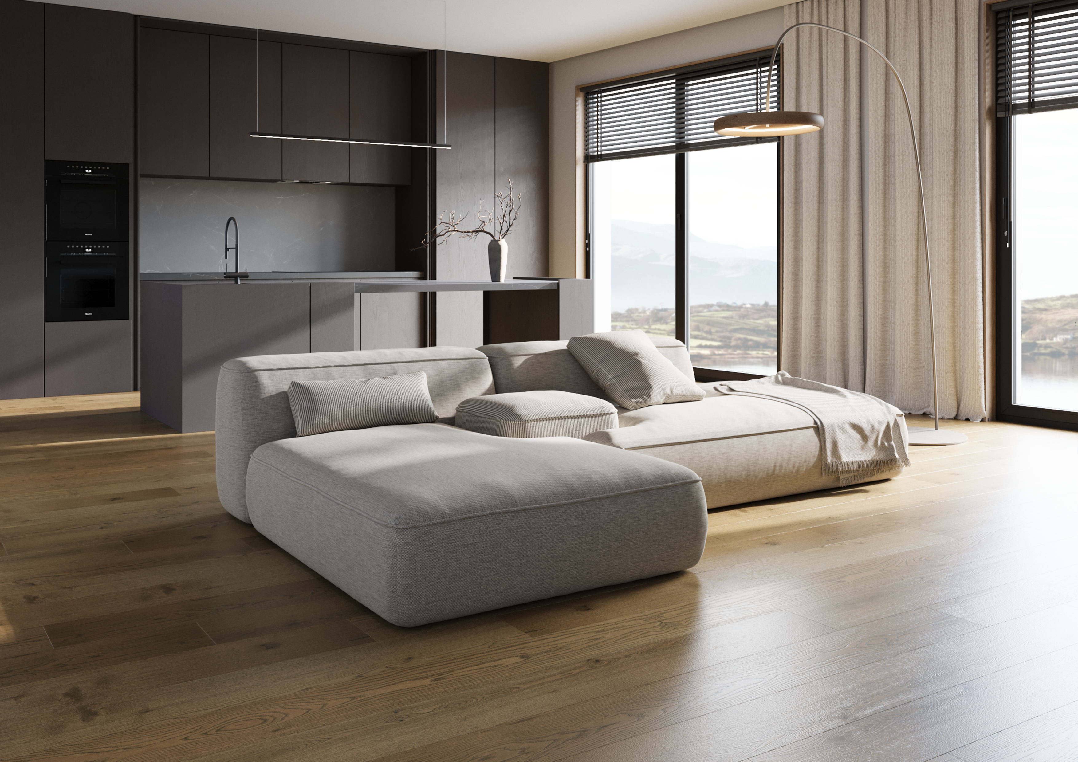 Кварцевый паркет Quartz Parquet Престиж 1258-02 Дуб Муссон