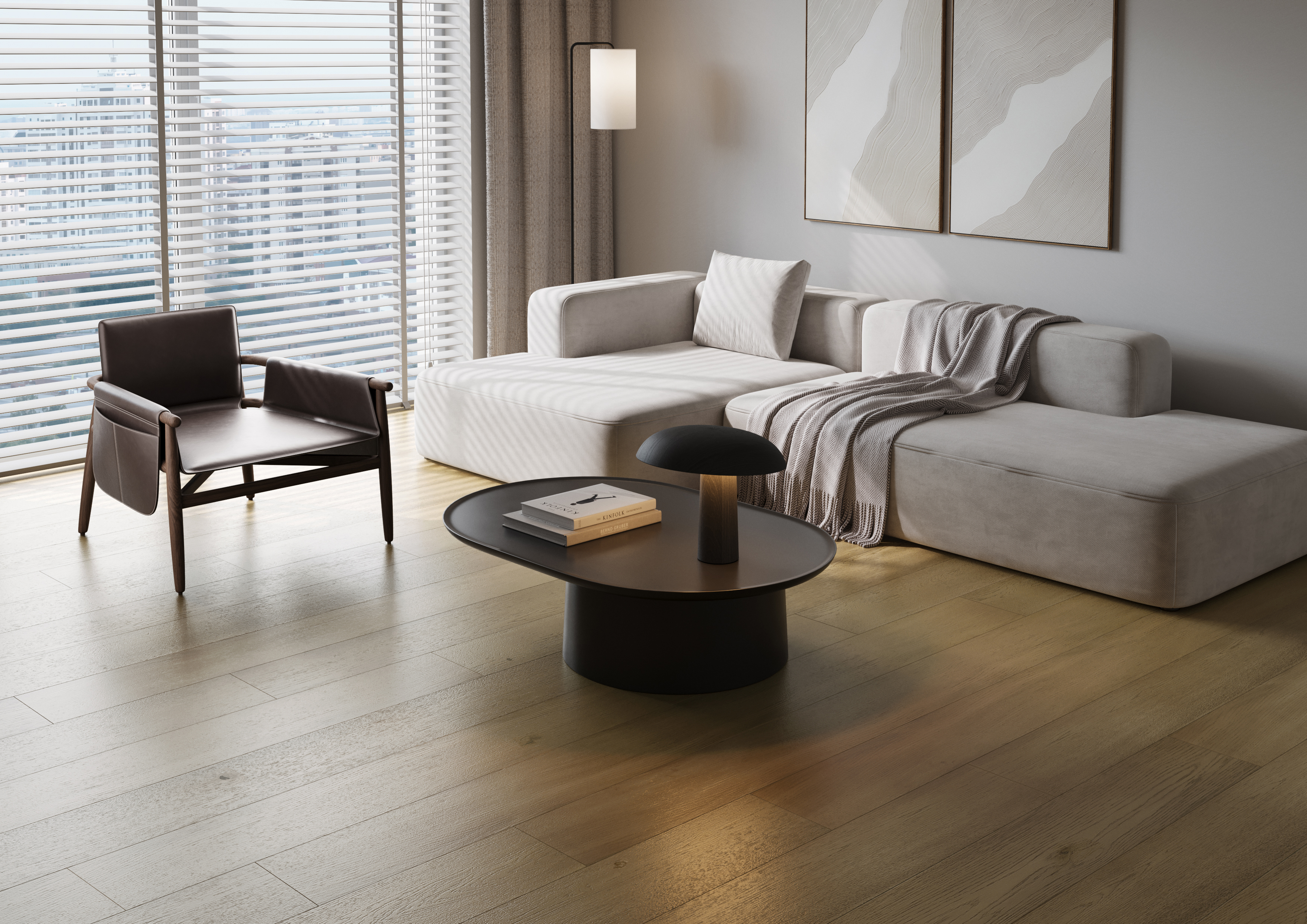 Кварцевый паркет Quartz Parquet Престиж 419 Дуб Карельский