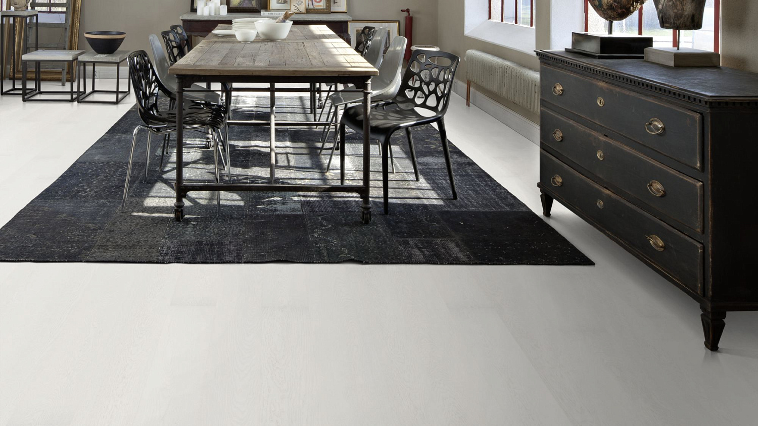 Паркетная доска Karelia снежно-белый ДУБ SUGAR 3S