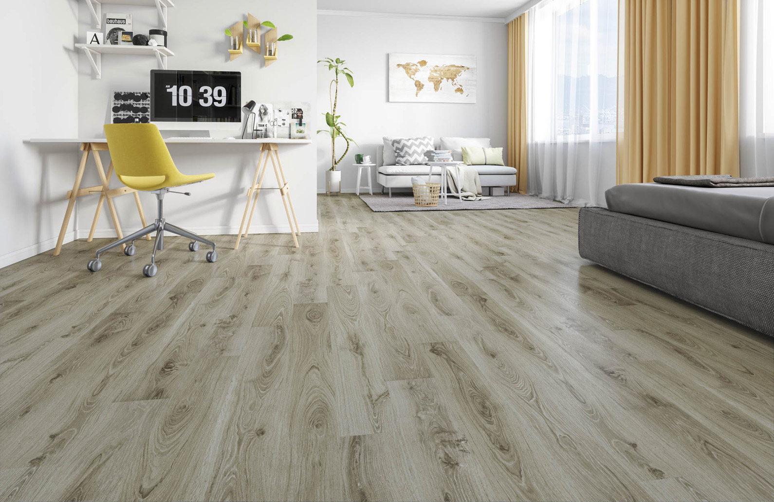 Кварцевый SPC ламинат Fargo Comfort Дуб Марсель 385-1