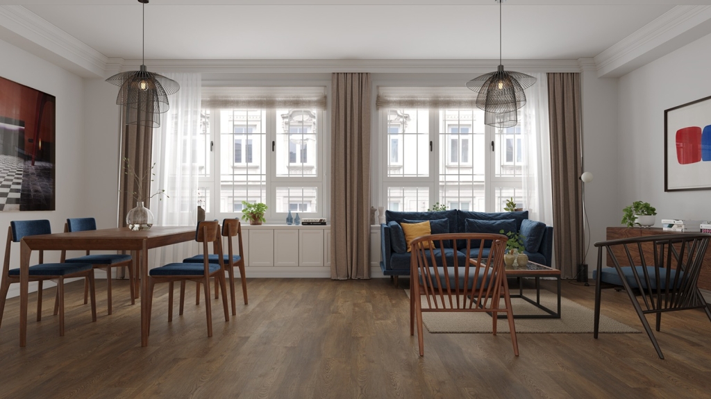 Кварцвиниловая плитка Alpine Floor Дуб Ваниль ЕСО 3-4 Кварцвиниловая плитка Alpine Floor Дуб Ваниль ЕСО 3-4
