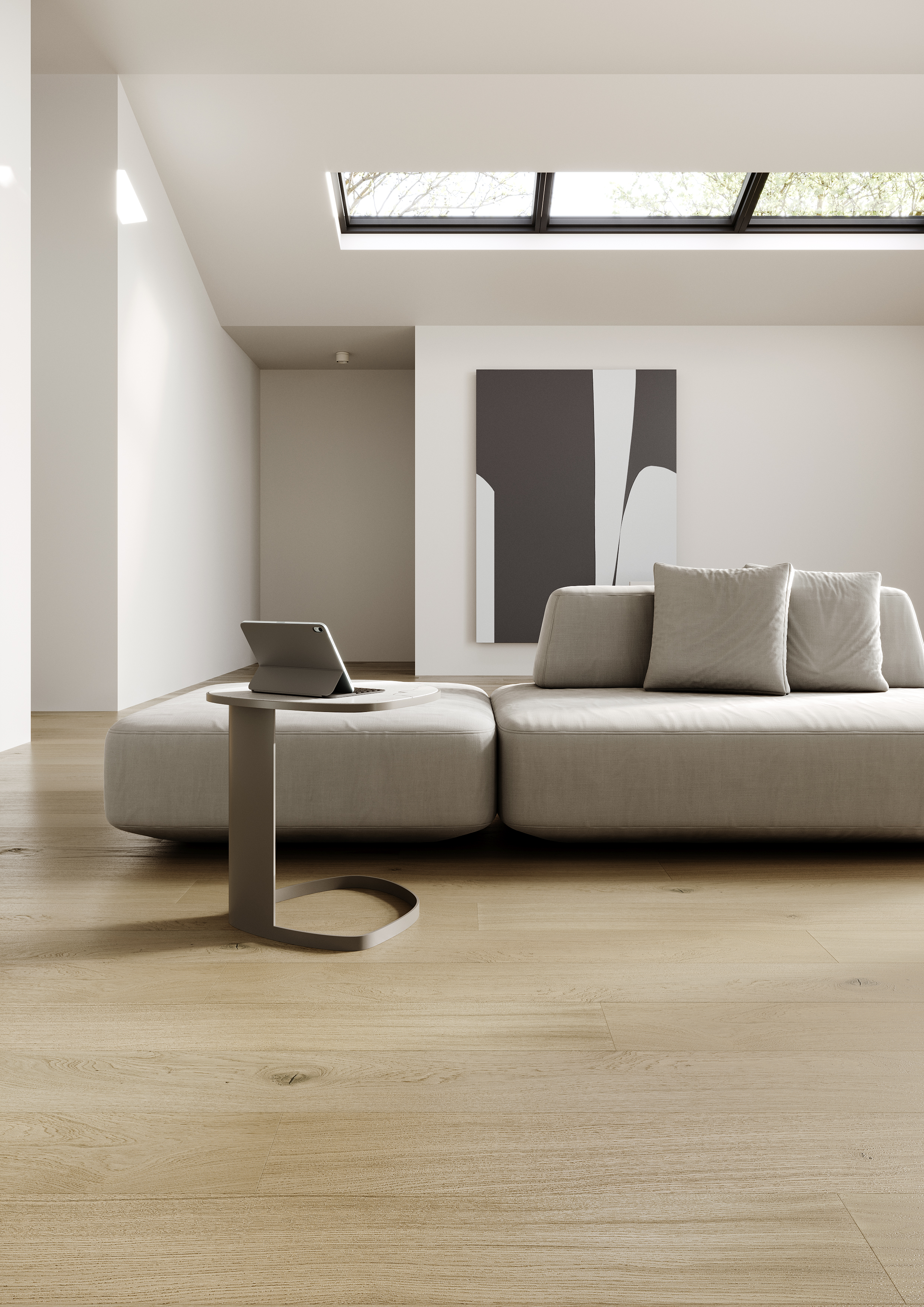 Кварцевый паркет Quartz Parquet Престиж 1258-07 Дуб Бисквитный