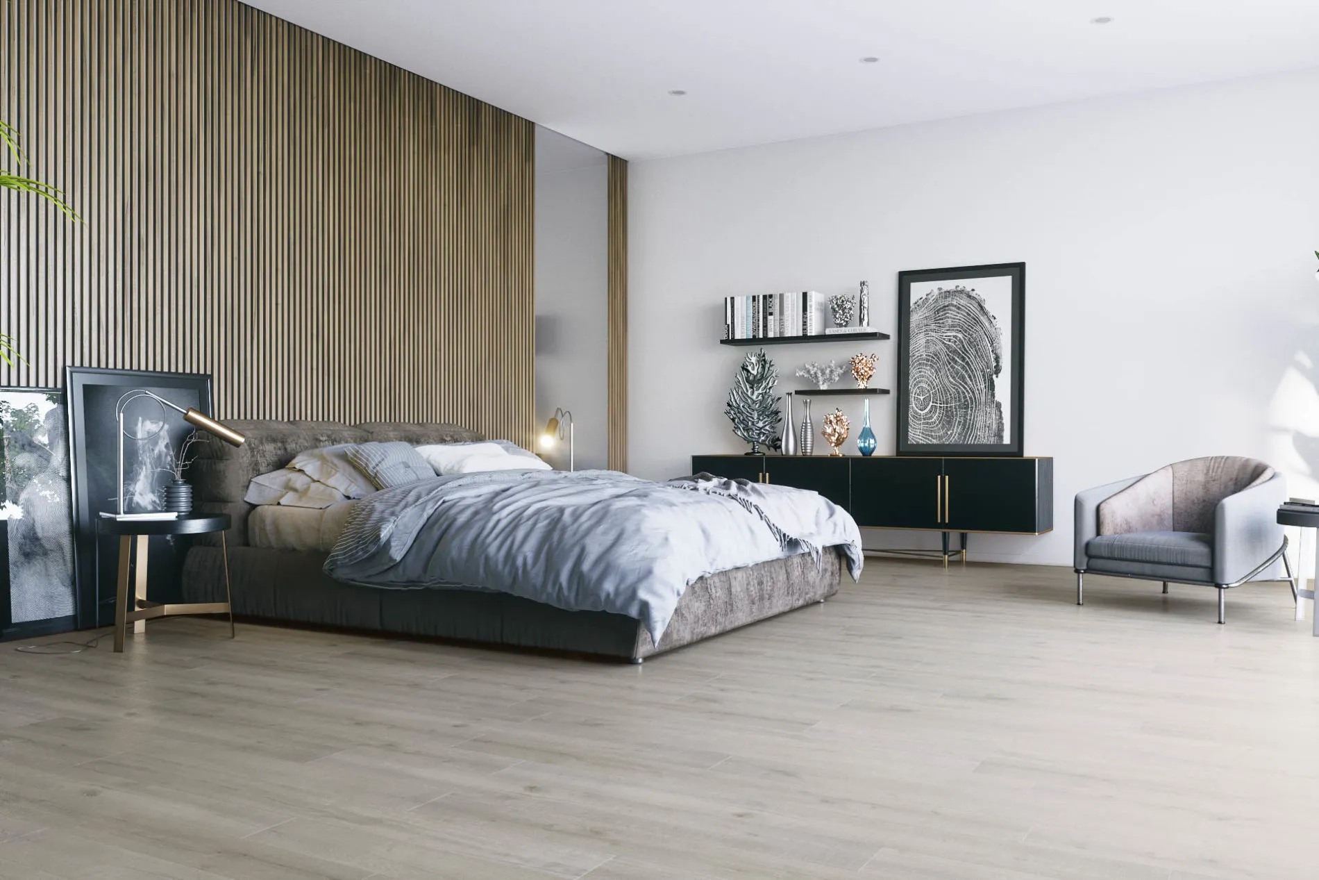 Кварцевый SPC ламинат Fargo Bevel 50-81996-10 Дуб Марракеш