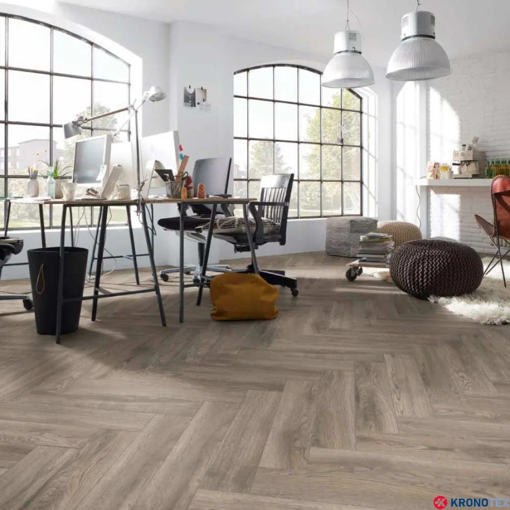 Ламинат Kronotex Herringbone 10 Дуб Брэдфорд D4627