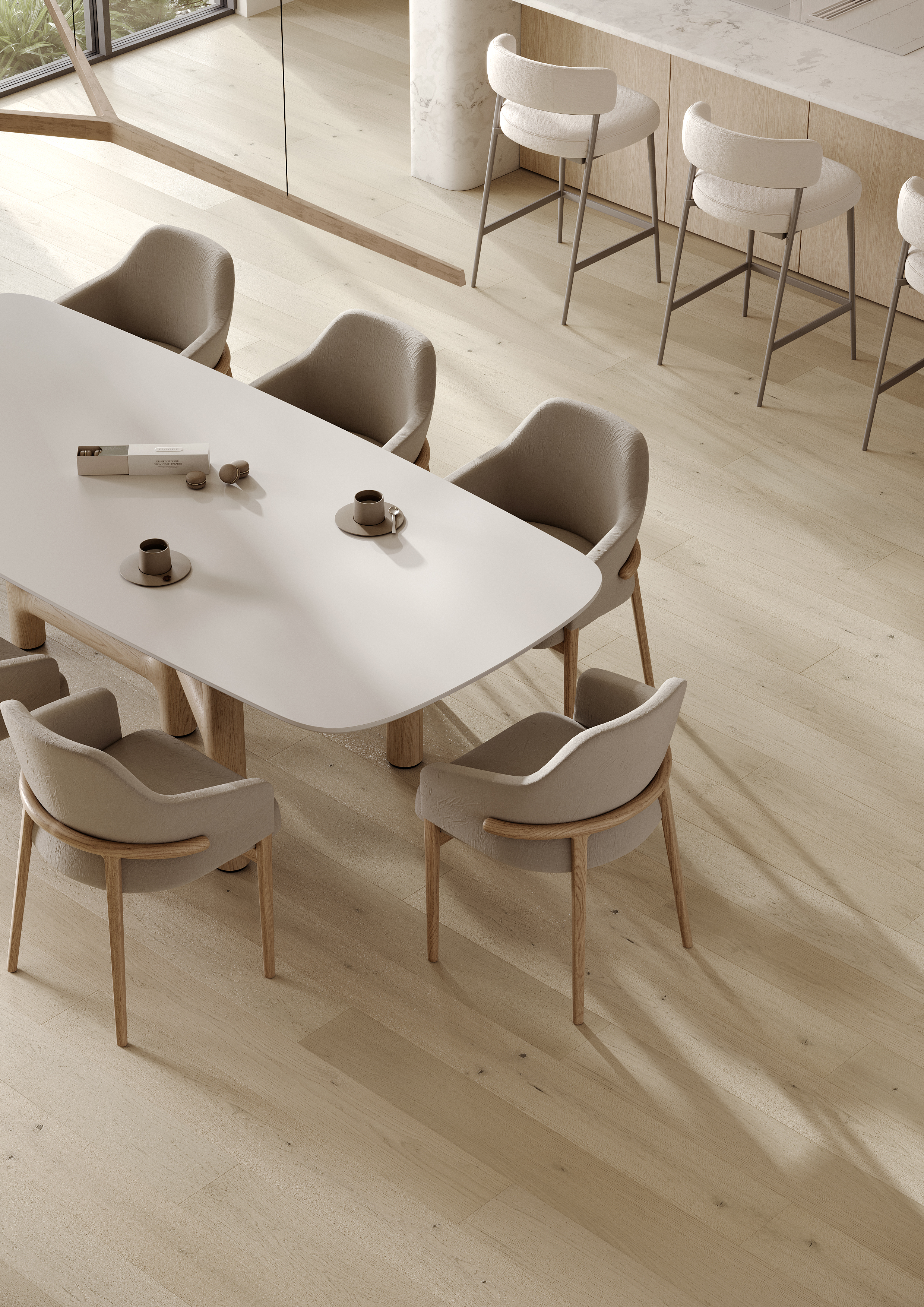 Кварцевый паркет Quartz Parquet Престиж 1258-06 Дуб Маскарпоне