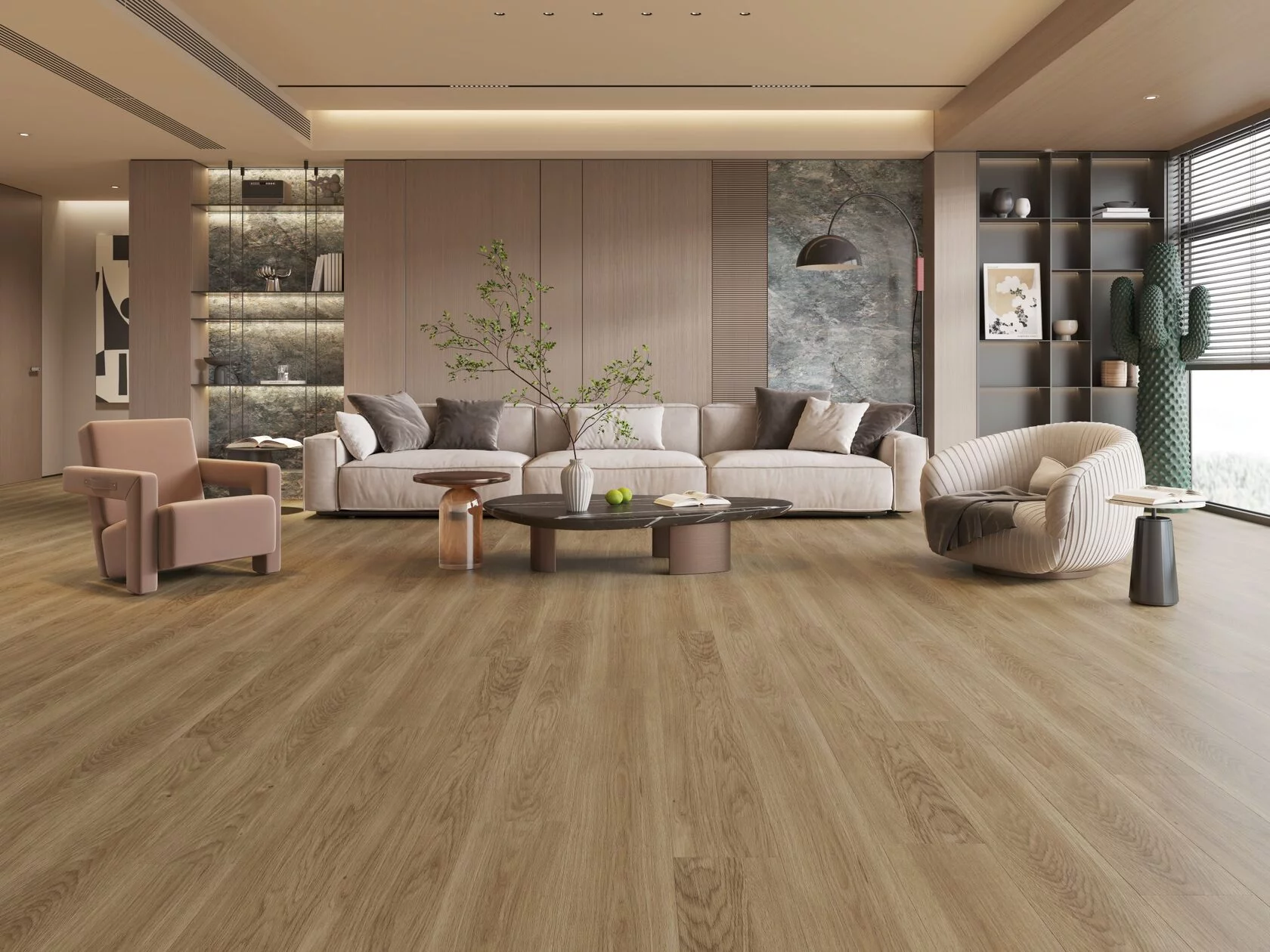 Виниловый SPC ламинат ACEFLOOR Дуб Тёмный 611-05