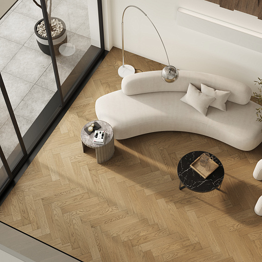 Кварцевый паркет Quartz Parquet Английская Ёлка Дуб Рустикальный 33-410 - 1