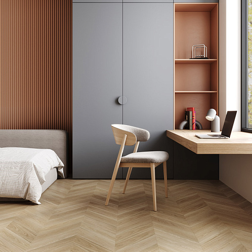 Кварцевый паркет Quartz Parquet Французская ёлка 99-404 Дуб Испанский - 1