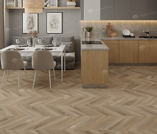 Кварцвиниловая плитка Alpine Floor Дуб Синистра Левый Шеврон Chevron ECO 20-6