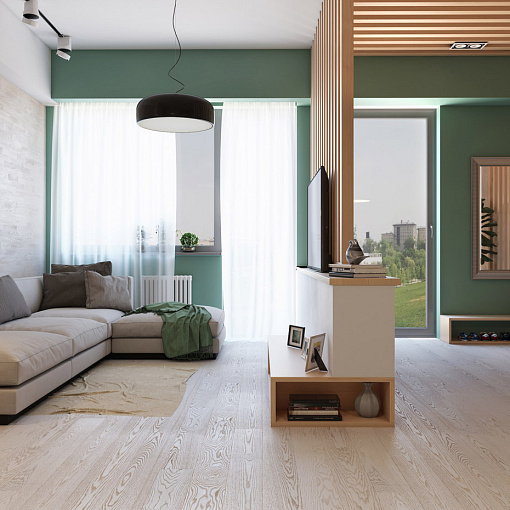 Паркетная доска Polarwood Ясень Premium 138 Dover Matt