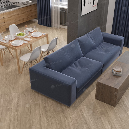 Кварцвиниловая плитка Alpine Floor Секвойя Коньячная ЕСО 6-2 LVT - 3
