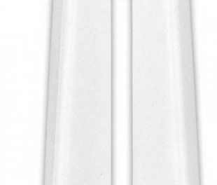 Белый Торцевые (пара) для плинтуса 80 мм "Идеал Система"