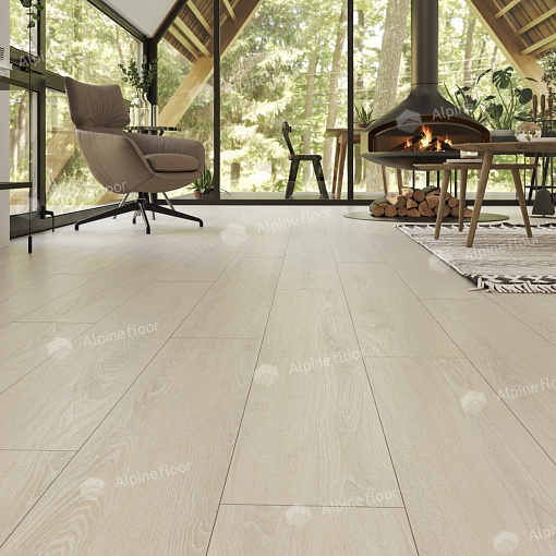 Кварцвиниловая плитка Alpine Floor ДУБ СНЕЖНЫЙ ECO 5-14 - 4