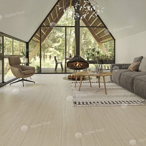 Кварцвиниловая плитка Alpine Floor ДУБ СНЕЖНЫЙ ECO 5-14 - 2