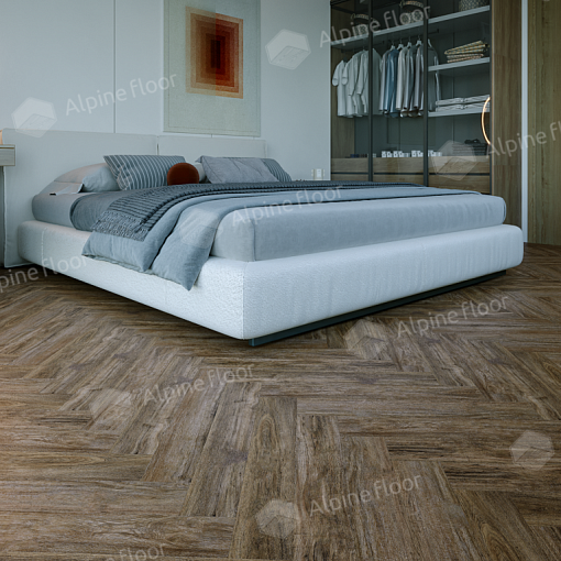 Ламинат Alpine Floor Herringbone 12 Pro Бордо LF106-10 - 4
