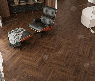 Ламинат Alpine Floor Herringbone 12 Орех Трентино LF105-12