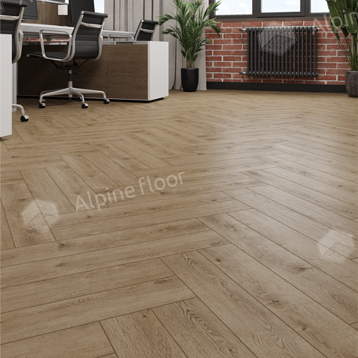 Ламинат Alpine Floor Herringbone 12 Pro Дуб Прованс LF106-07 - 1