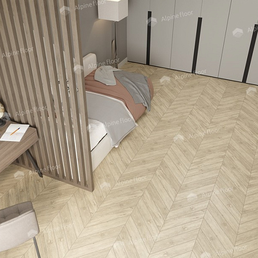 Кварцвиниловая плитка Alpine Floor Сонома Шеврон Chevron ECO 20-7 - 2