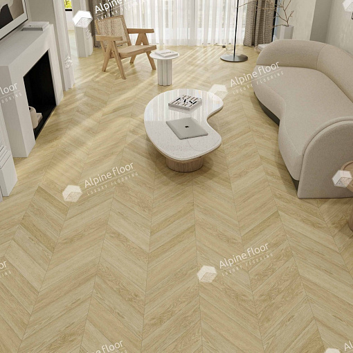 Кварцвиниловая плитка Alpine Floor Дуб Ваниль Селект Шеврон Chevron ECO 20-2 - 3