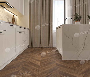 SPC Alpine Floor Chevron Alpine Дуб Коричневый ECO 18-13 MC