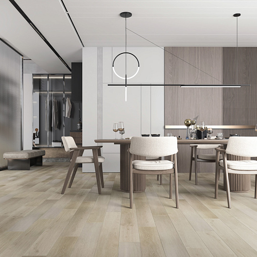 Кварцевый SPC ламинат Fargo Comfort 1166-02 Дуб Спелый Миндаль