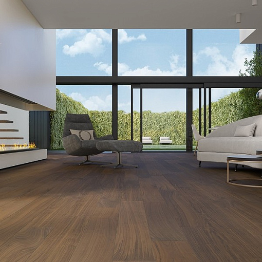 Кварцевый паркет Quartz Parquet Классик Орех Американский 400-29 5/0,6 мм - 1