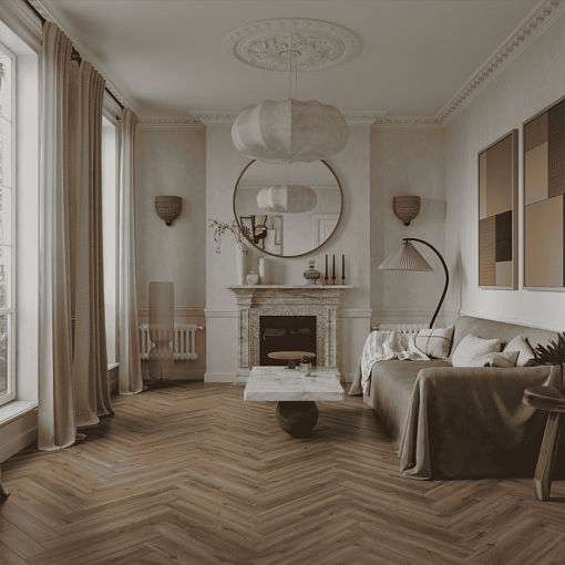 Ламинат Norland Elegant Herringbone Дуб Велла LF303-37