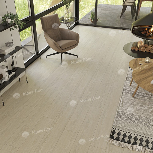 Кварцвиниловая плитка Alpine Floor ДУБ СНЕЖНЫЙ ECO 5-14