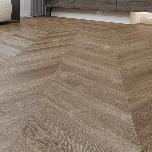 Кварцвиниловая плитка Alpine Floor Макадамия Шеврон Chevron ECO 20-5 - 3