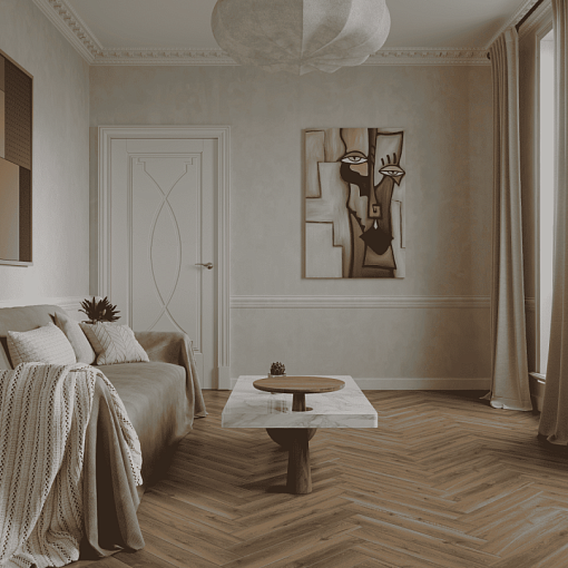 Ламинат Norland Elegant Herringbone Дуб Велла LF303-37 - 1