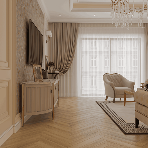 Ламинат Norland Elegant Herringbone Дуб Борео LF303-32 - 1