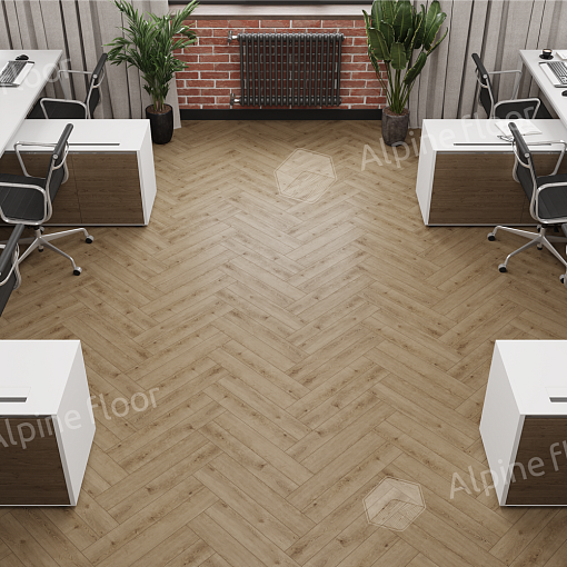 Ламинат Alpine Floor Herringbone 12 Pro Дуб Прованс LF106-07 - 5