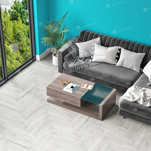 Кварцвиниловая плитка Alpine Floor Снежный ECO 16-11 ECO-16-11