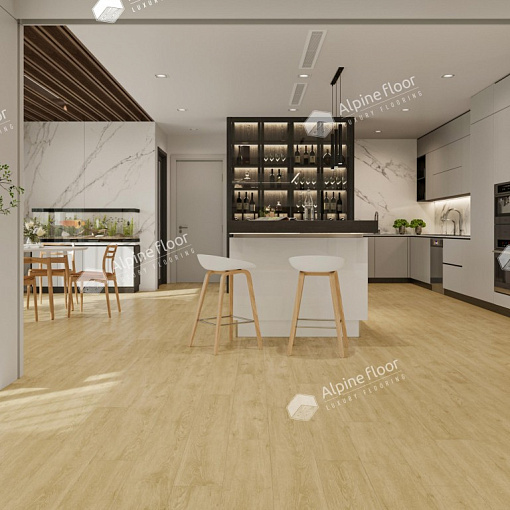Кварцвиниловая плитка Alpine Floor ДУБ КРЕМОВЫЙ ECO 5-23