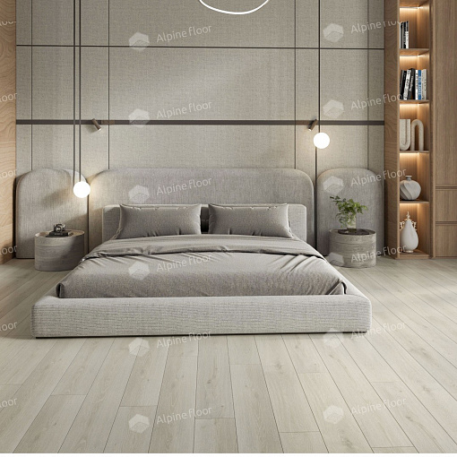 Кварцвиниловая плитка Alpine Floor ДУБ ПЕПЕЛЬНЫЙ ECO 5-16 - 4