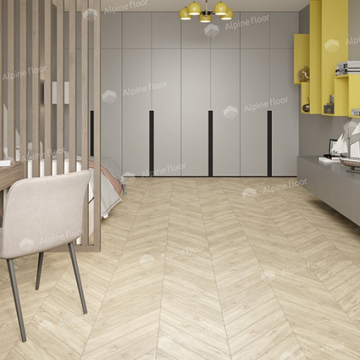 Кварцвиниловая плитка Alpine Floor Сонома Шеврон Chevron ECO 20-7