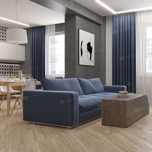 Кварцвиниловая плитка Alpine Floor Секвойя Коньячная ЕСО 6-2 LVT - 2