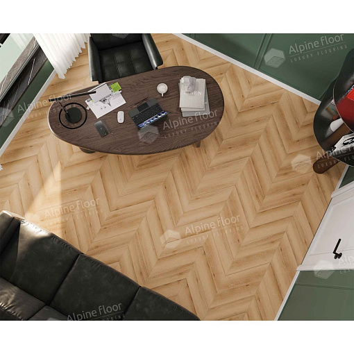 SPC Alpine Floor Chevron Alpine Дуб Самерсет ECO 18-19 MC