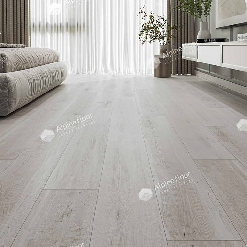 Кварцвиниловая плитка Alpine Floor ДУБ ПОЛЯРНЫЙ ECO 3-19 - 4